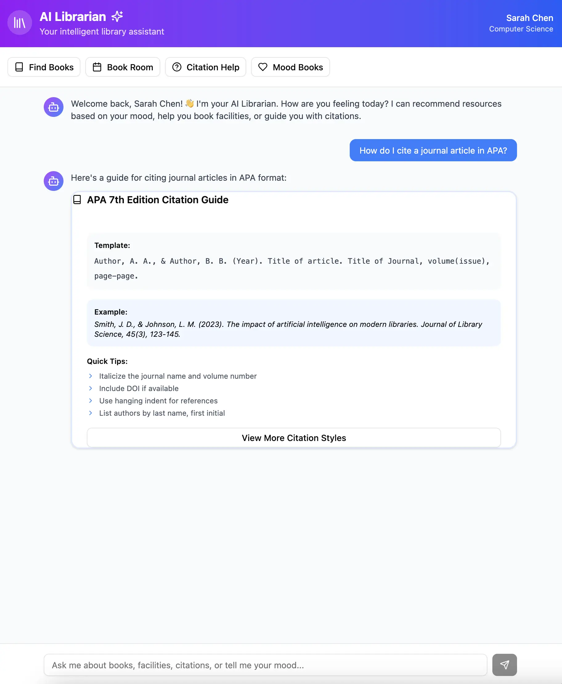 Citation recommendation